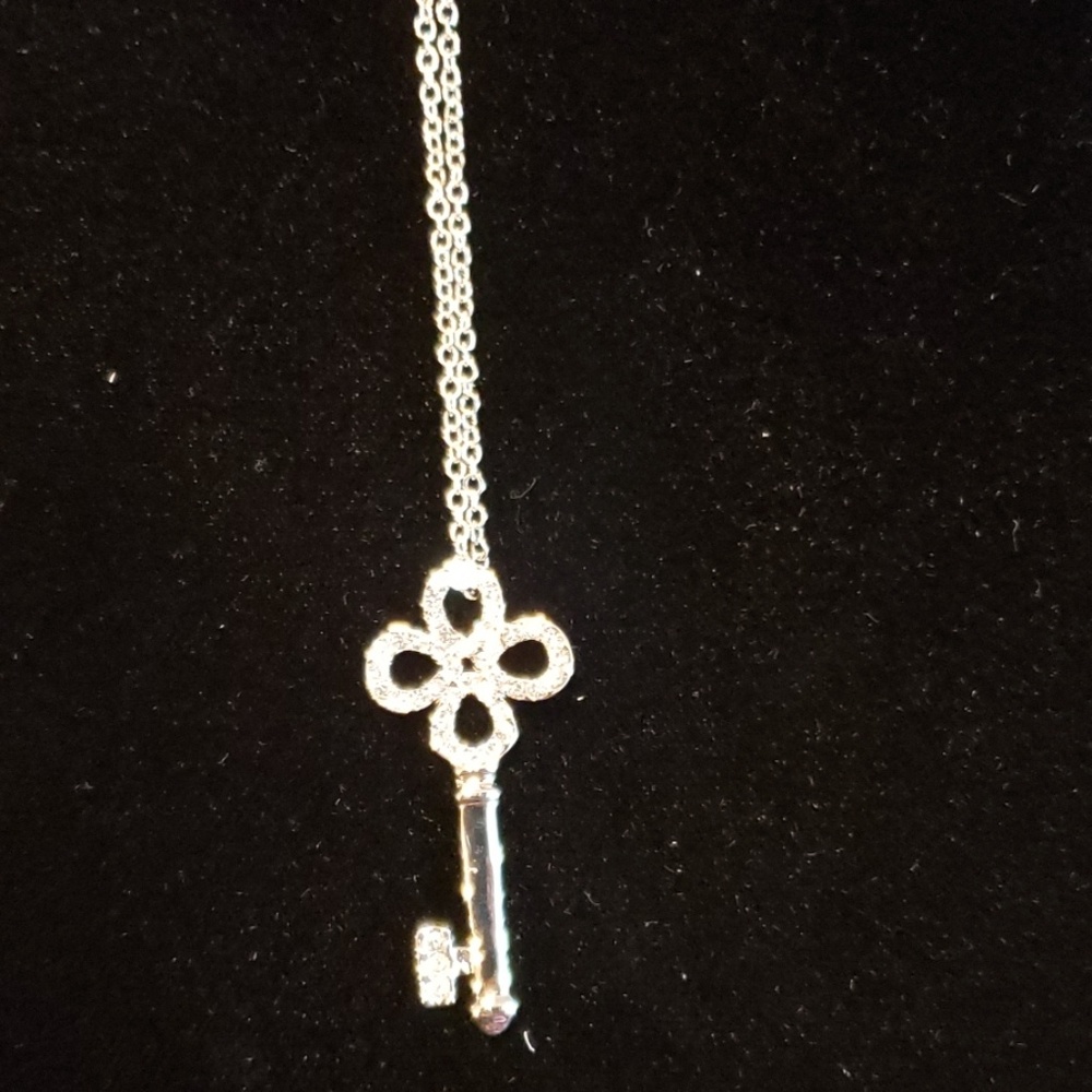 Crystal Key Necklace - Picture 2 of 3